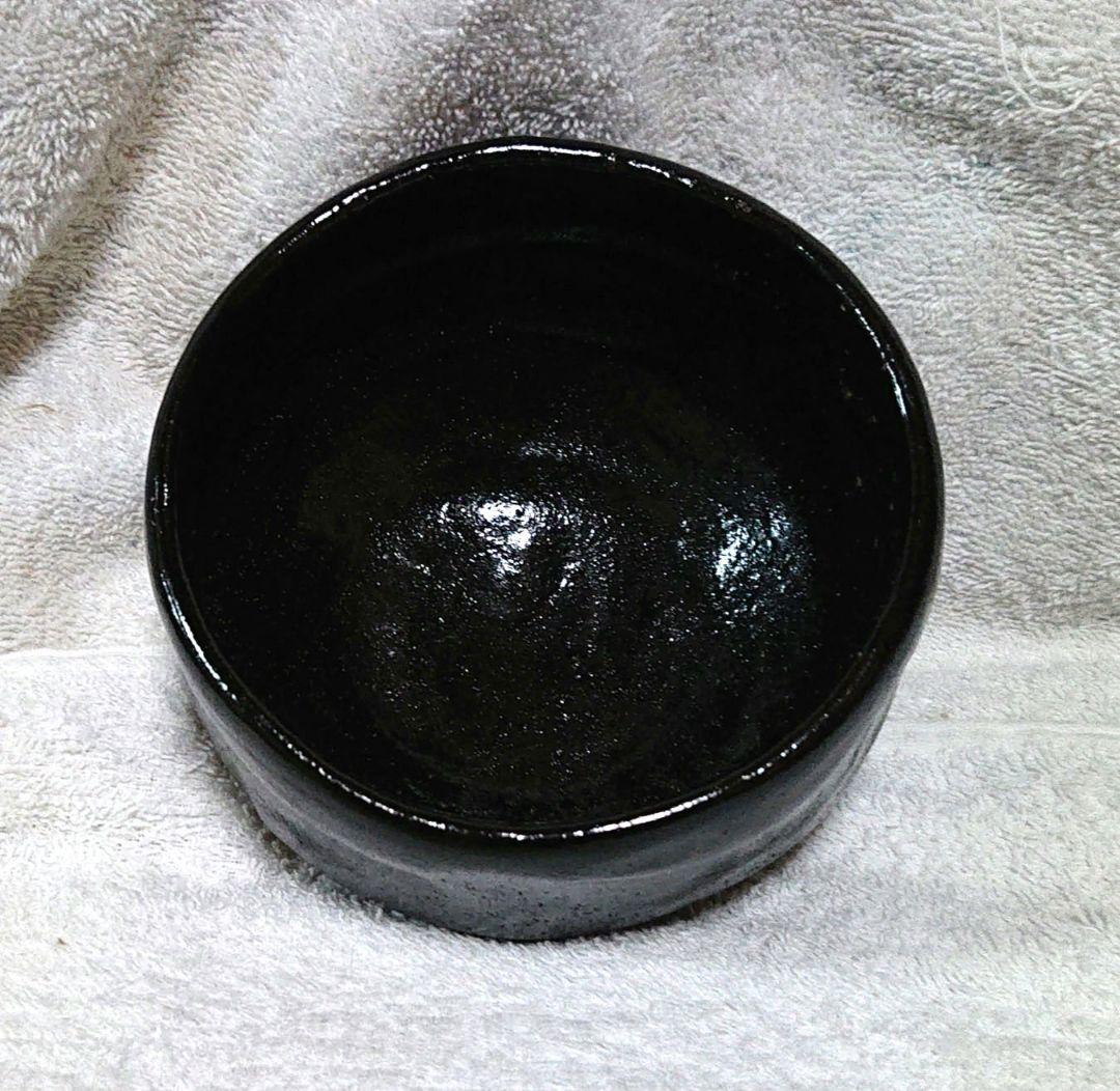 了入造黒楽茶碗 木箱付きA436