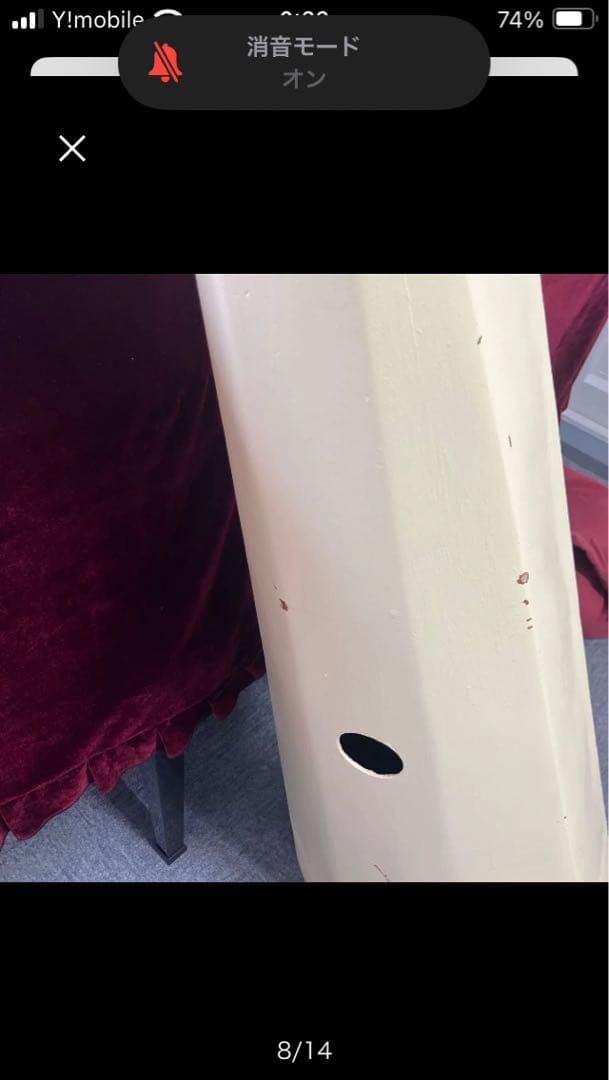 クリーム色ハープ、ソフトケース付き