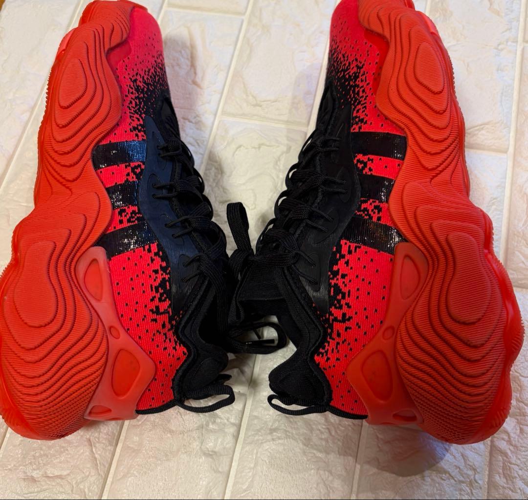 adidas トレイヤング3 レッド　25.5cm バスケシューズ