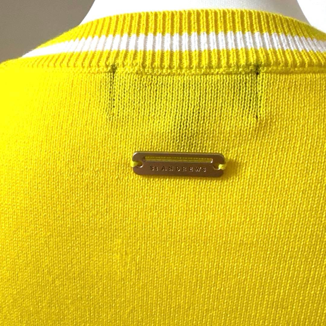 再お値下げ★St ANDREWSセントアンドリュース☆イエロークルーネックニット
