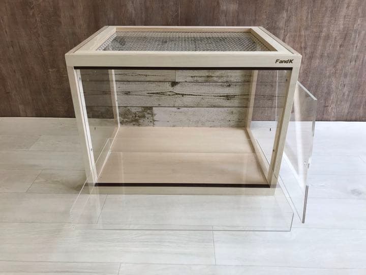 ＦandＫ爬虫類木製ケージ　ハリネズミ仕様　600×450×450