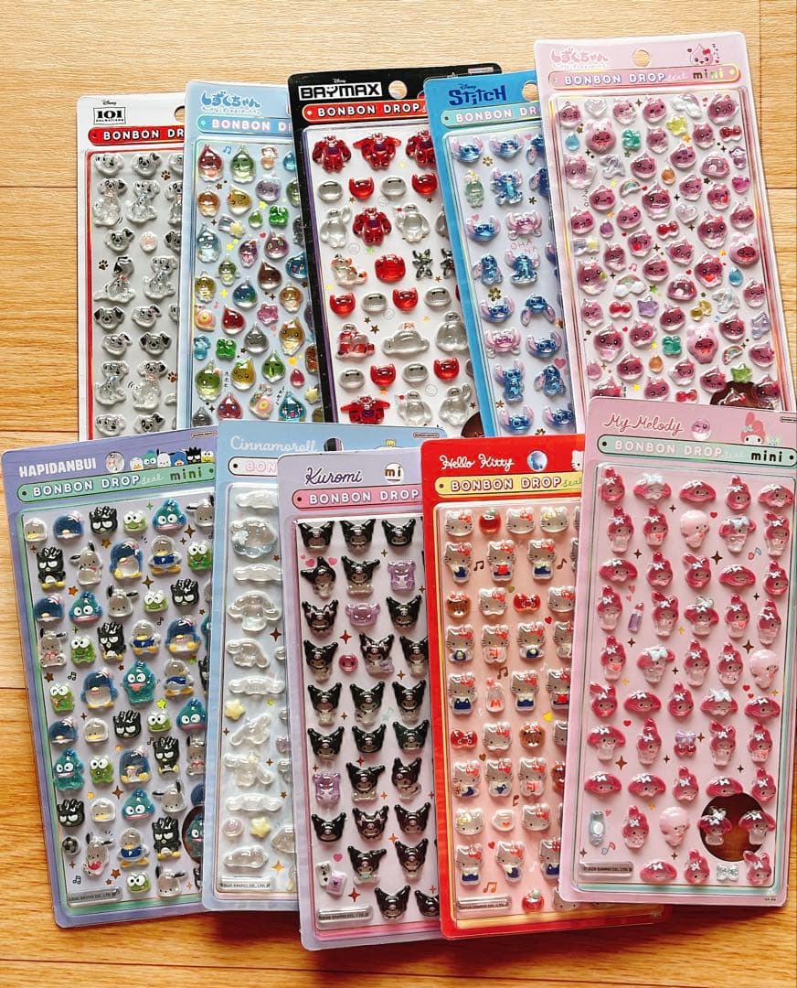 ボンボンドロップシール　うるちゅるPOPシール　２０枚セット