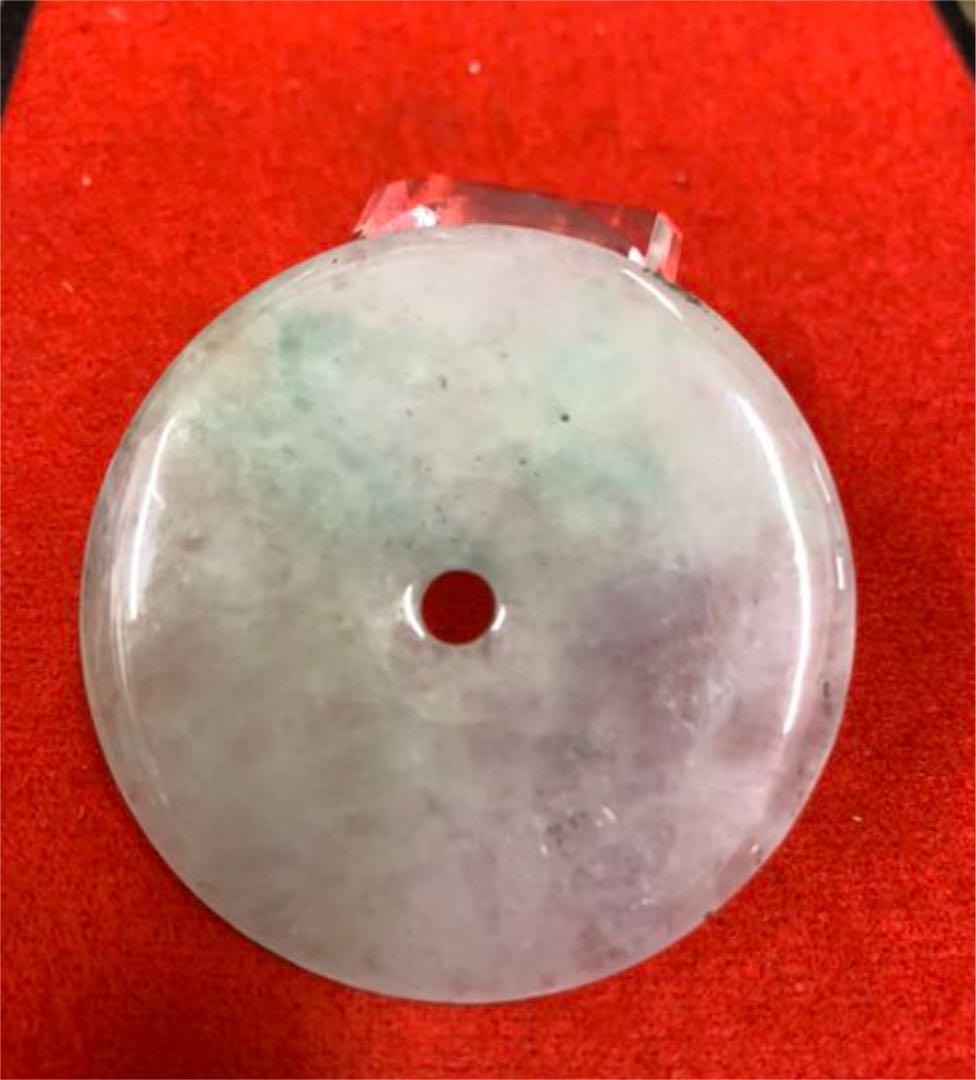 中国·大平安·天然翡翠　根付 　掛け物 H44-4