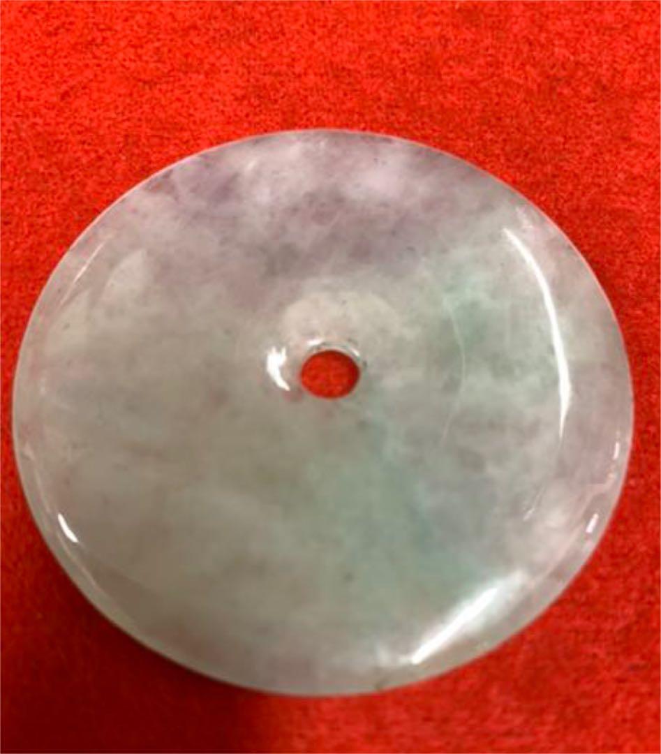 中国·大平安·天然翡翠　根付 　掛け物 H44-4