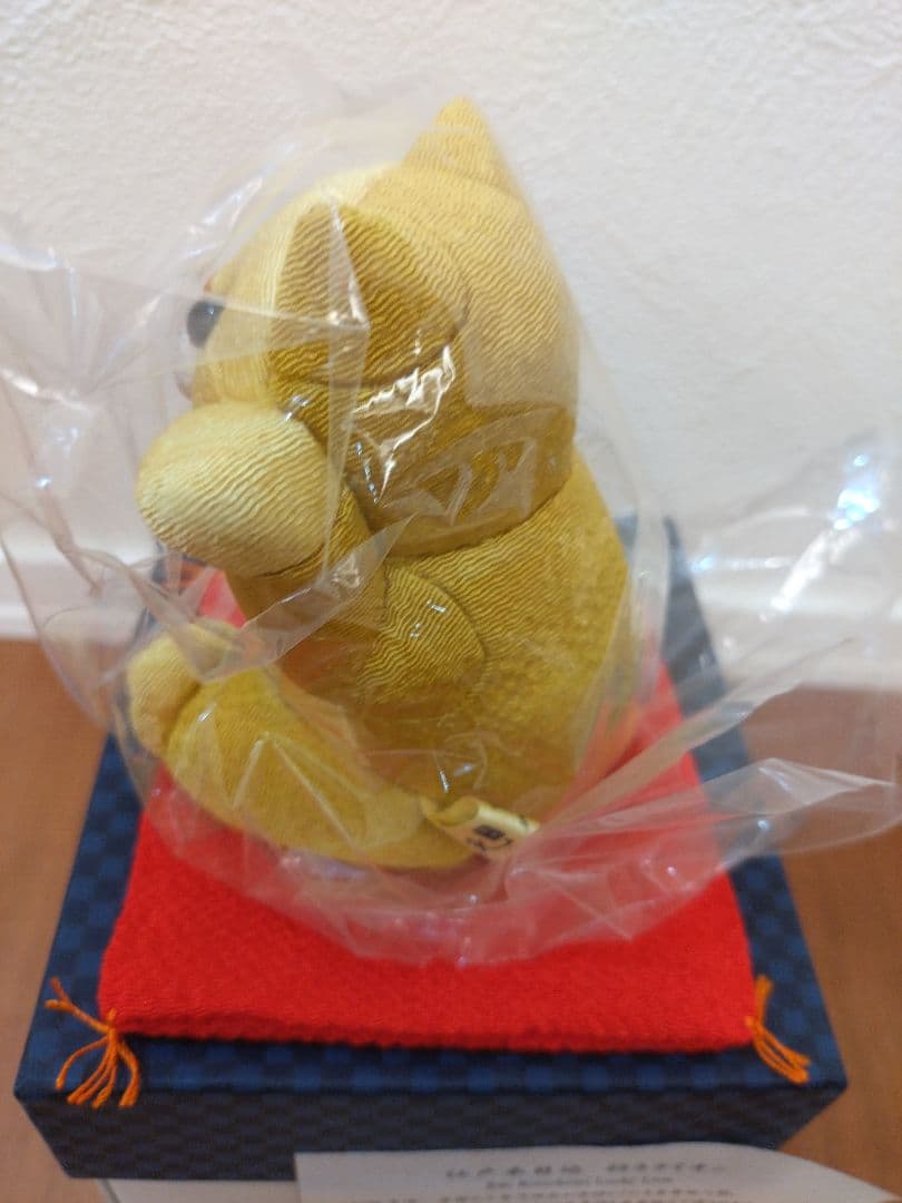 新品未使用　柿沼人形　江戸木目入　限定　招きライオン赤座布団　商売繁盛　縁起物