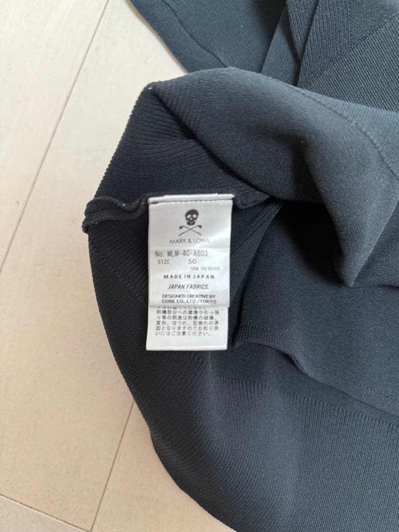 MARK&LONA★50サイズ★ニットパーカー★ブラック