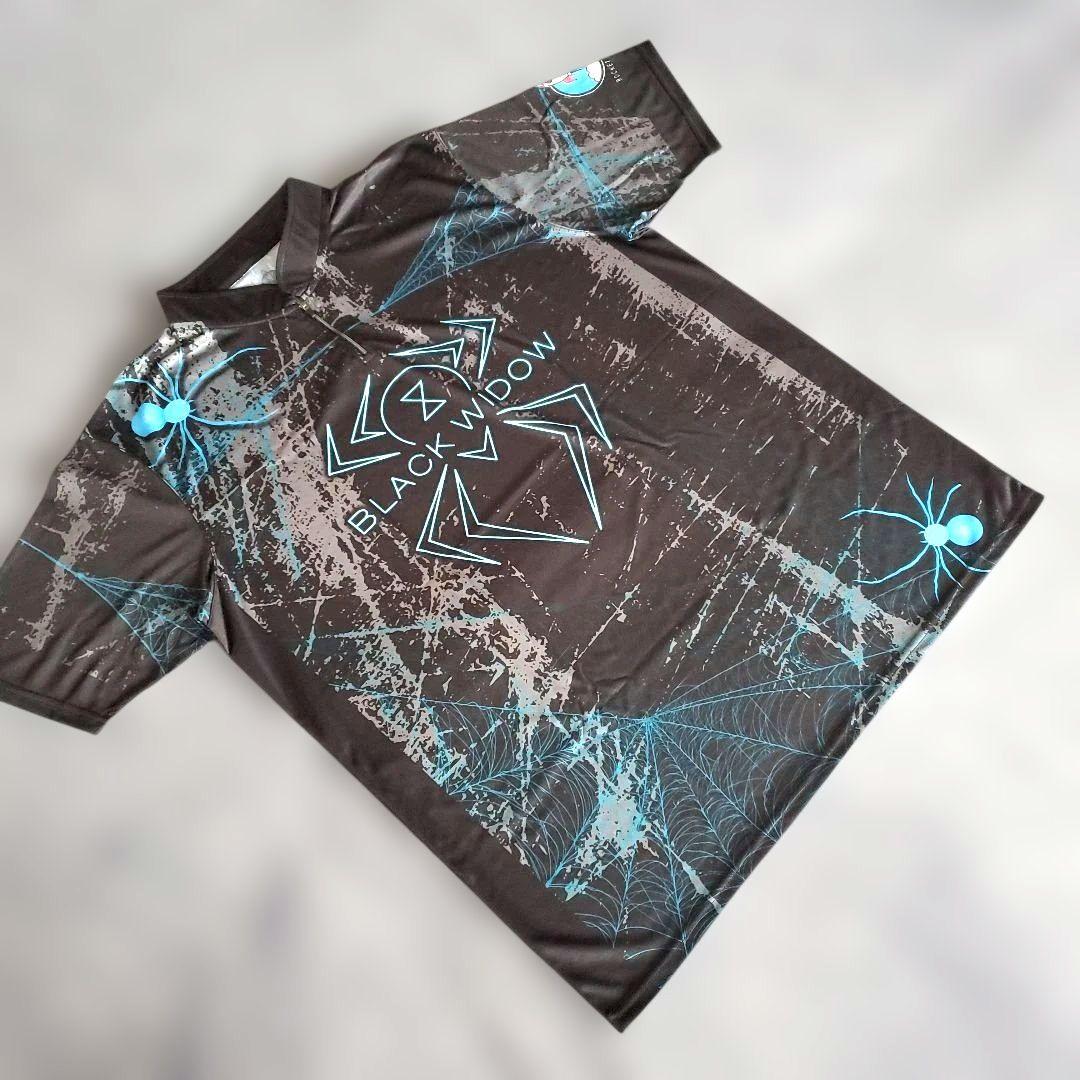 ✨新品✨ボウリングウェア　【2XL】　ブラックウィドー　ブラック　大きめ