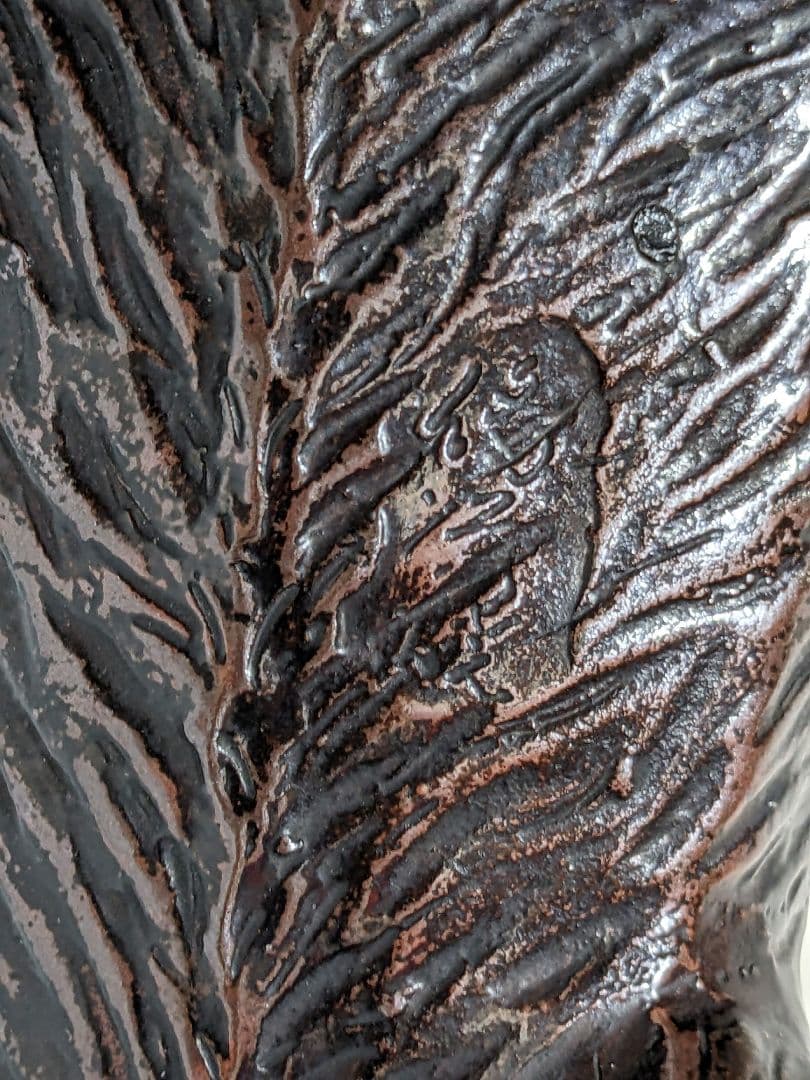 ♦陶磁器 風水獅子 ライオン置物 富 金運 財運 縁起物飾り 国内作家物 骨董品