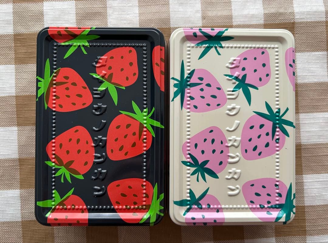 ◆タイヨウノカンカンいちご缶 ⭐︎ショコラヴェール ホワイト&ビター 巾着入