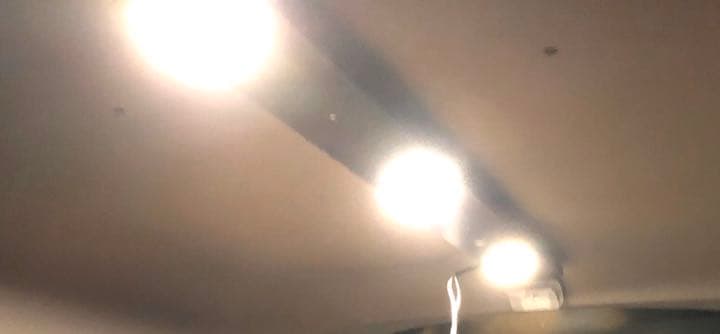 モバイルバッテリーで稼働する車中泊用　ダウンライトキット！