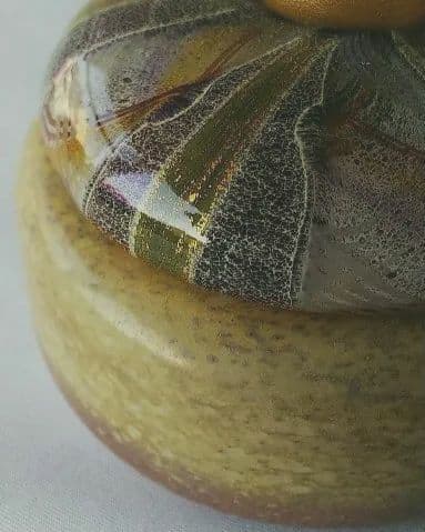 金子正人作★ガラス香合★