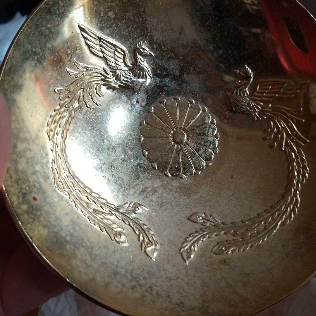 昭和レトロビンテージ叙位叙勲 記念金盃24KGP金メッキ(未使用コレクション)