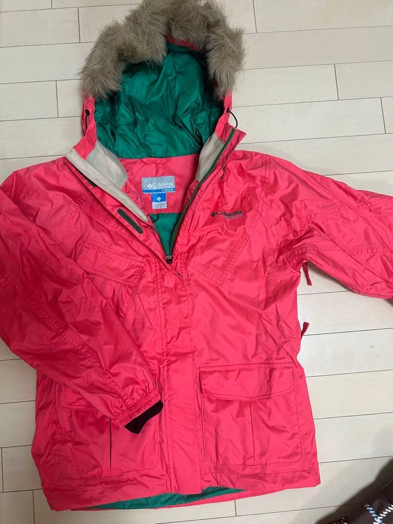 Columbia コロンビア　スノーウェア レディース　S ピンク　茶色