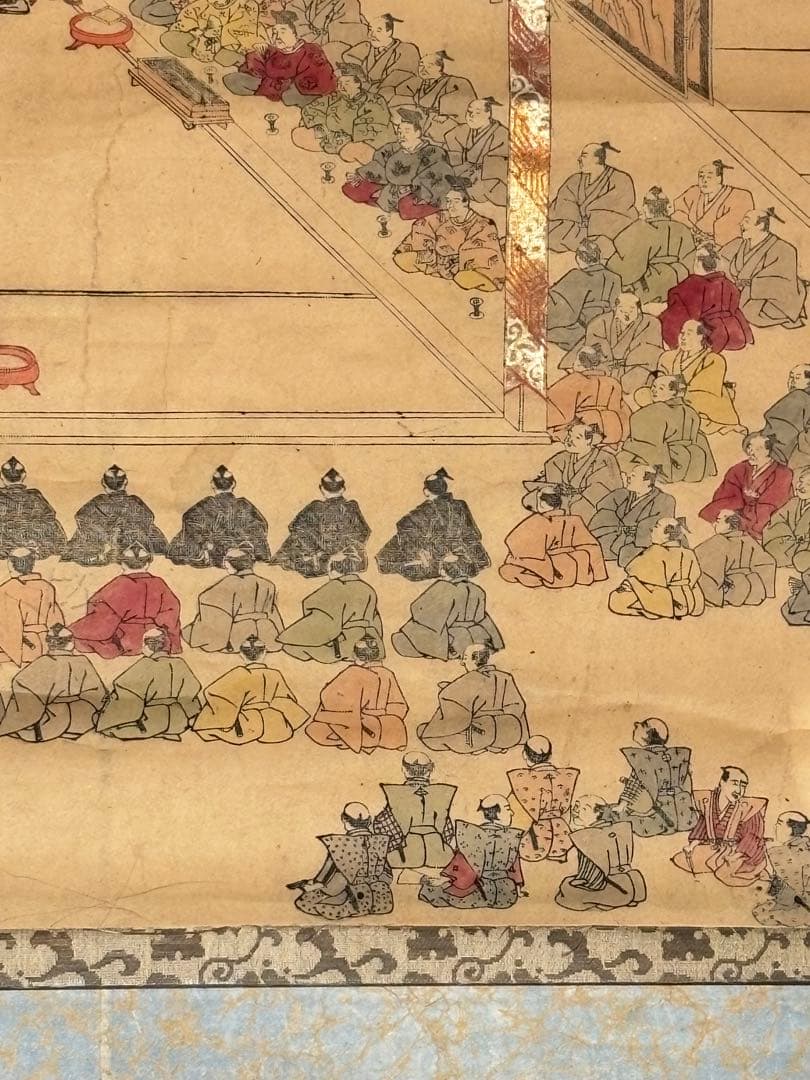 「伊勢大々御神祭之図」江戸時代彩色木版画 1幅|伊勢神宮 掛軸 掛け軸 三重県