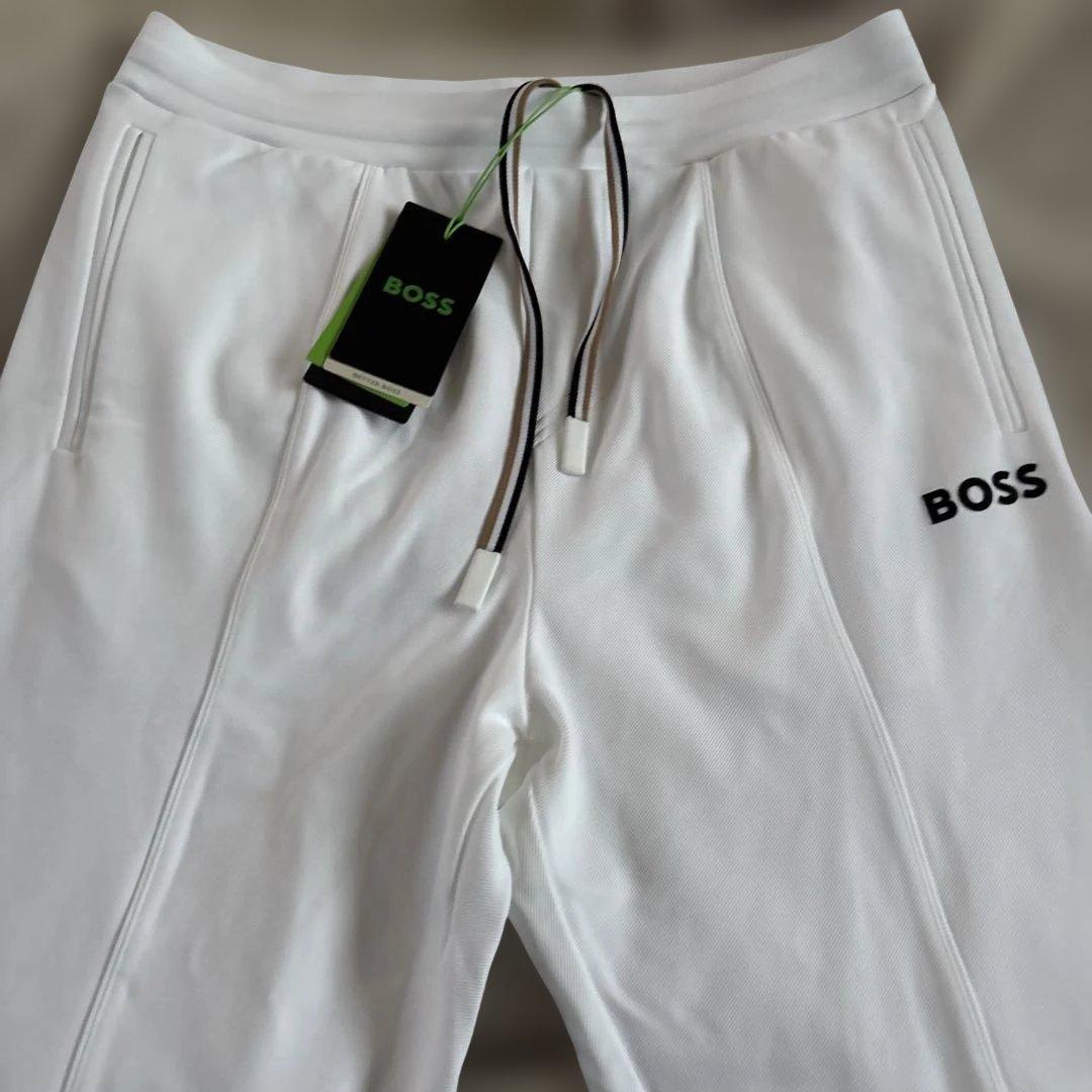 BOSS ホワイト白 ストレッチパンツ S テニス
