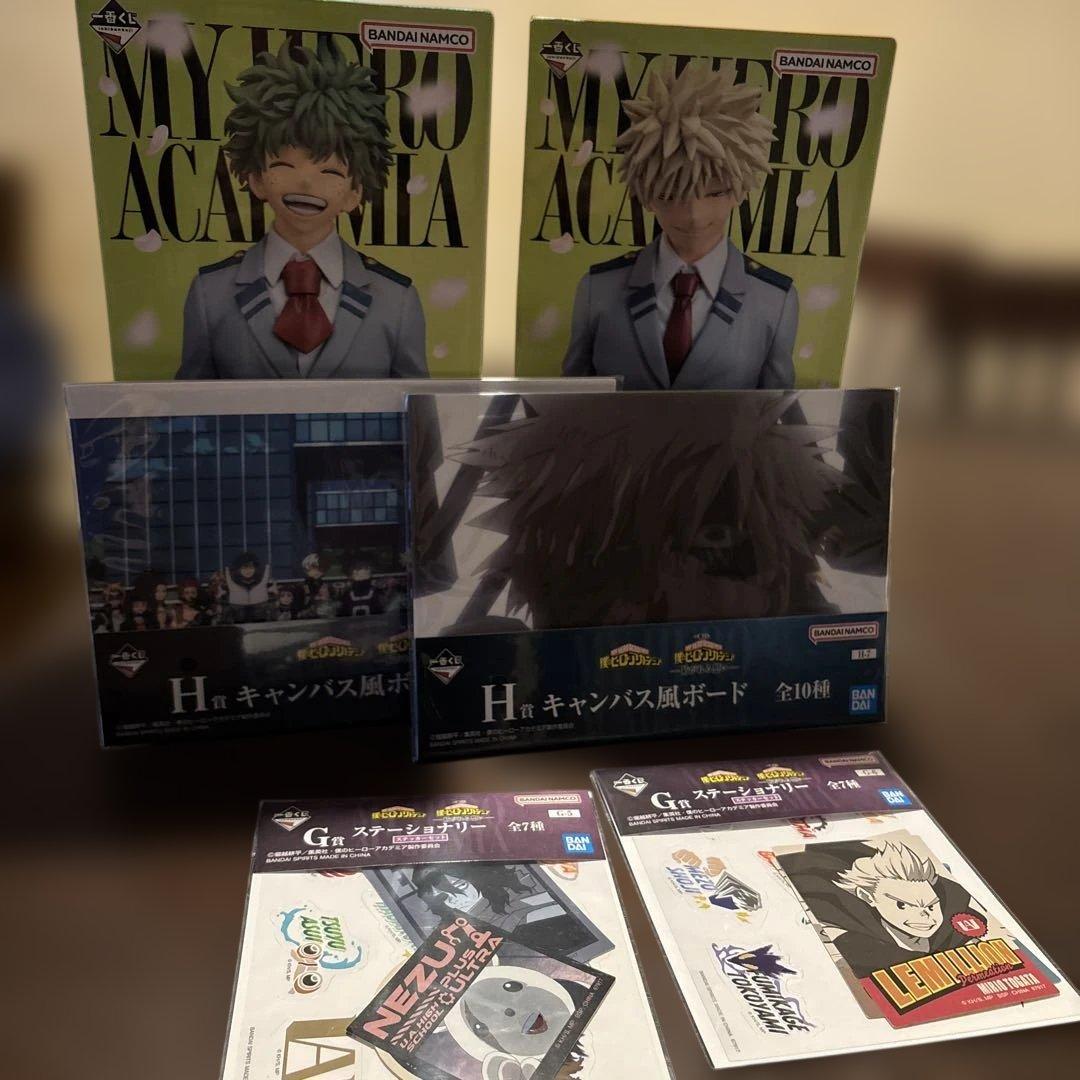 一番くじヒロアカ紡がれる想いA賞 緑谷出久B賞 爆豪勝己H賞2種G賞2種セット