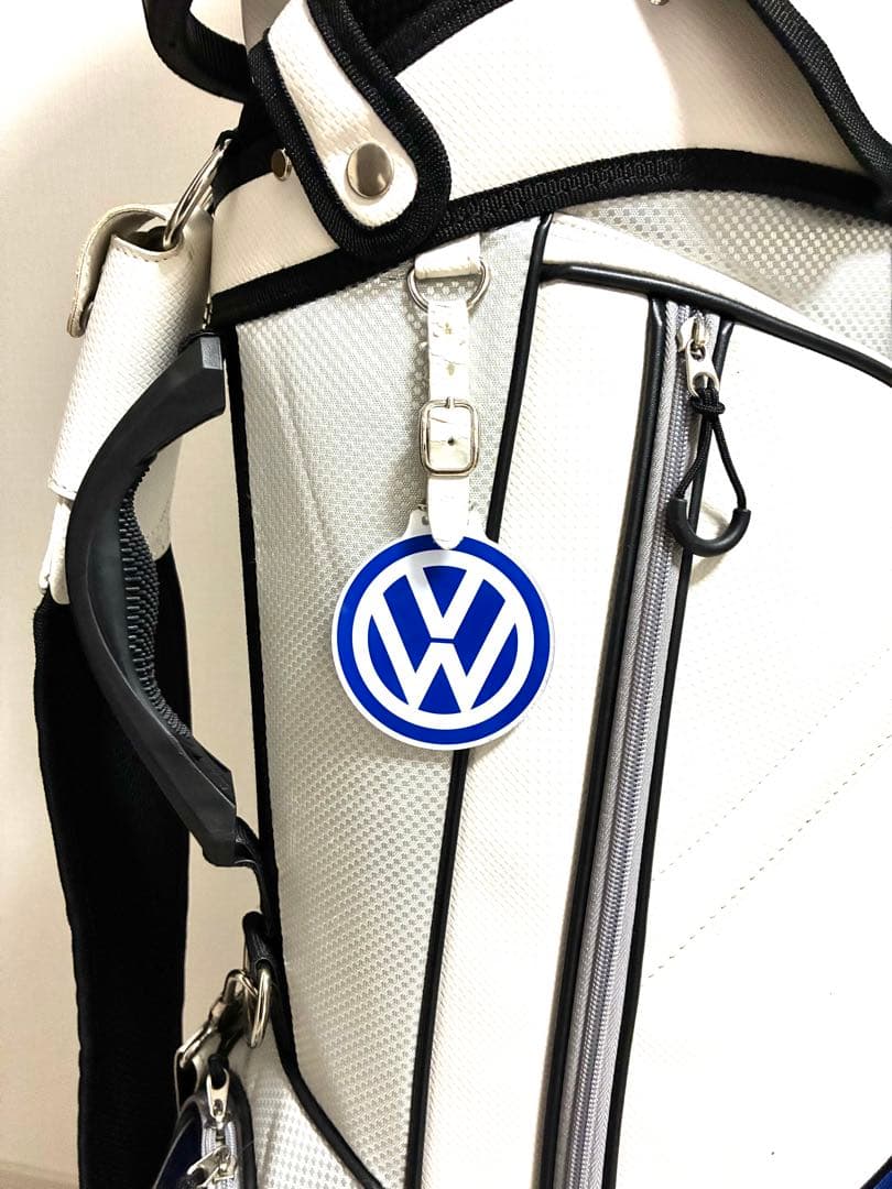 Volkswagen ゴルフキャディバッグ ホワイト/ブルー