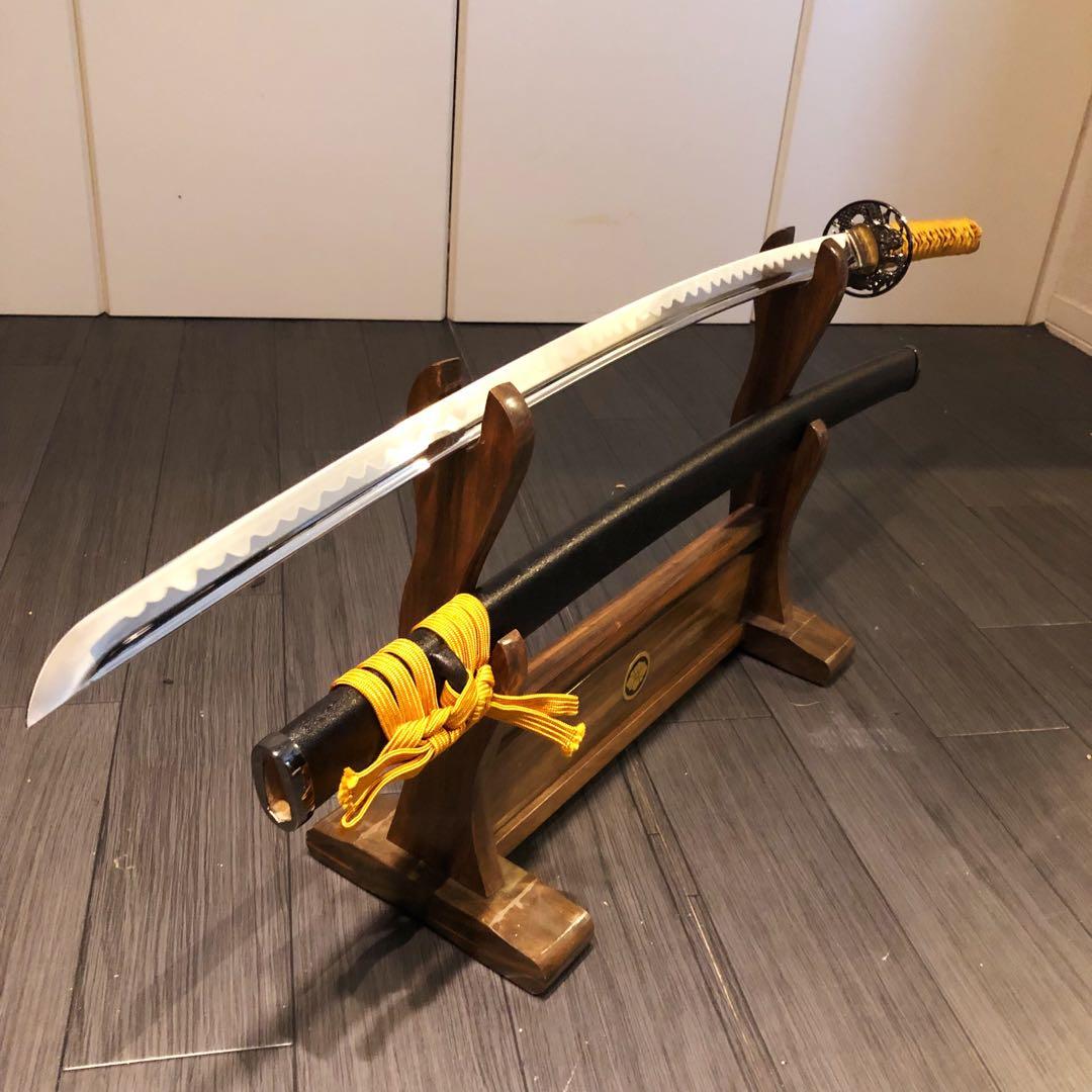 専用　模造刀　居合刀　樋入り刀身　橙金拵え　亜合金刀身　名刀