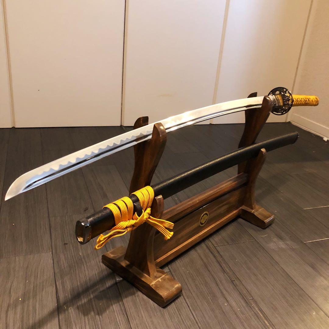 専用　模造刀　居合刀　樋入り刀身　橙金拵え　亜合金刀身　名刀