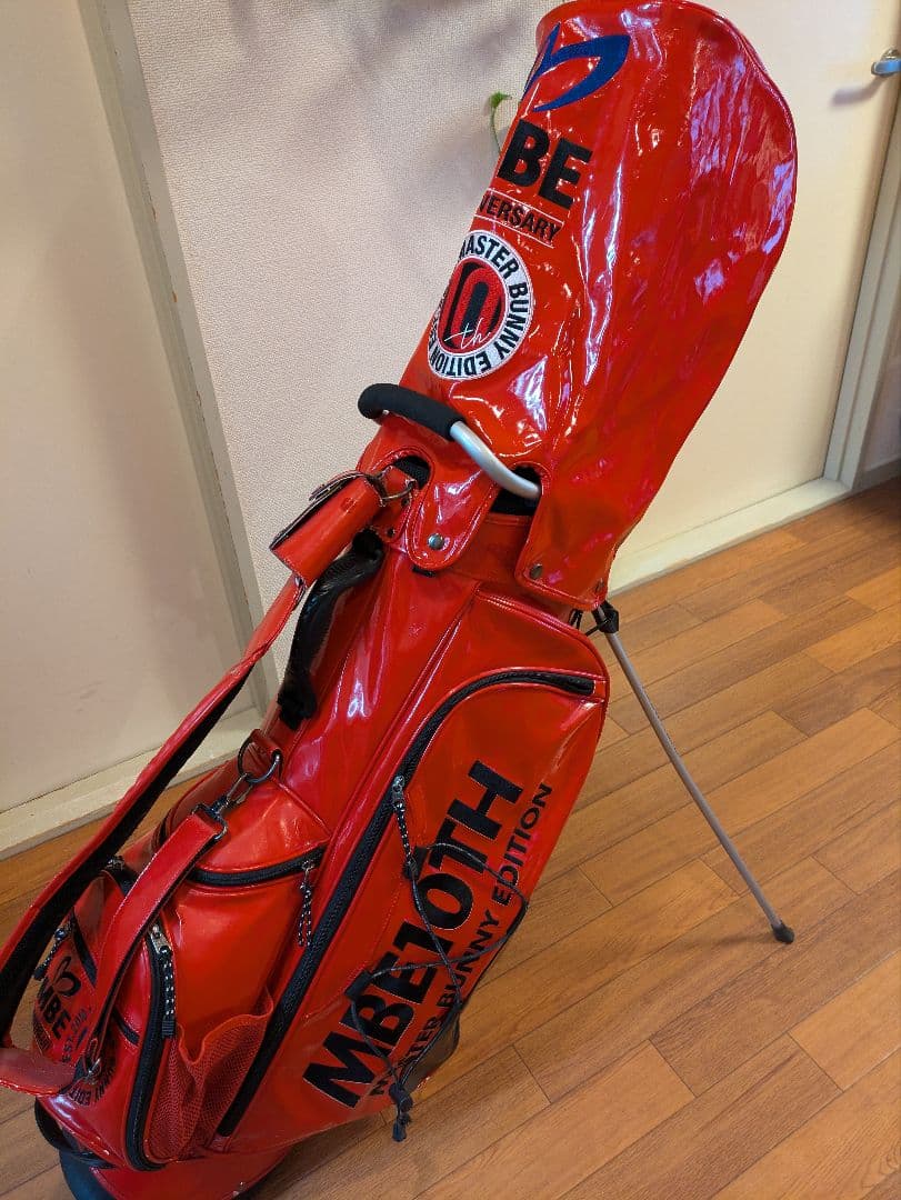 マスターバニーエディション 10周年記念 ゴルフバッグ 赤