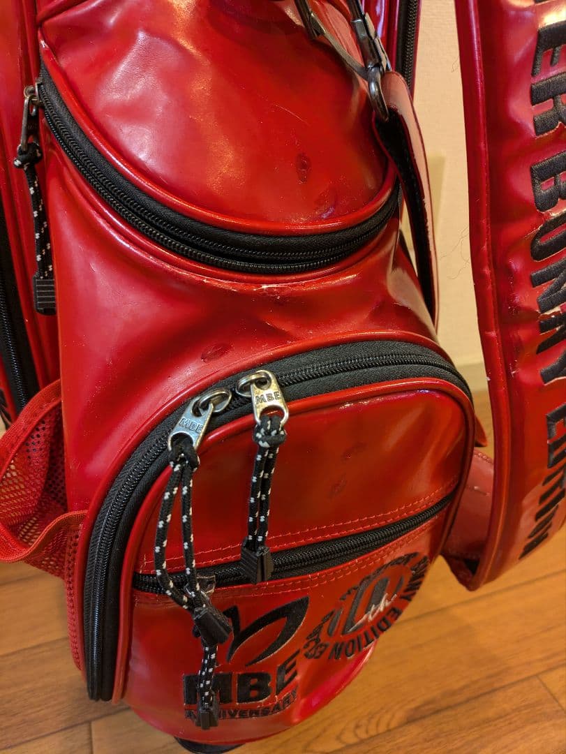 マスターバニーエディション 10周年記念 ゴルフバッグ 赤