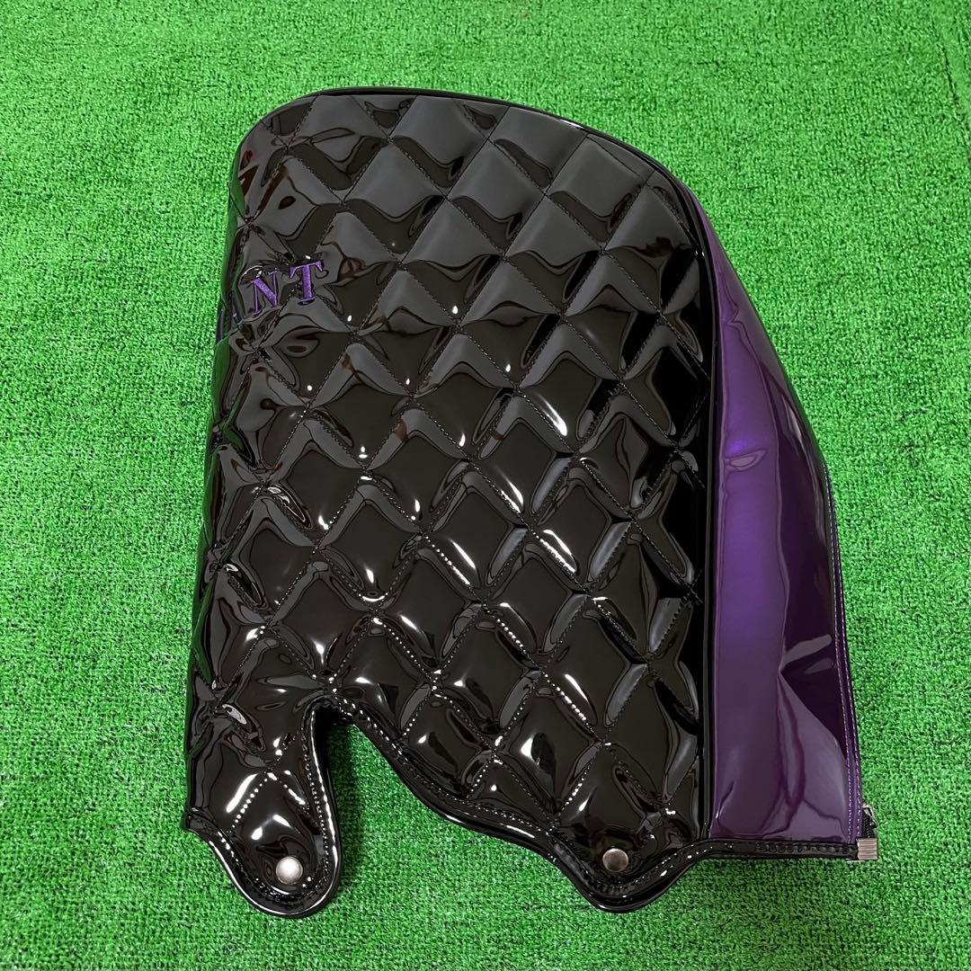 VALIANT エナメルキャディバッグ ブラック＆パープル シリアルナンバー入り