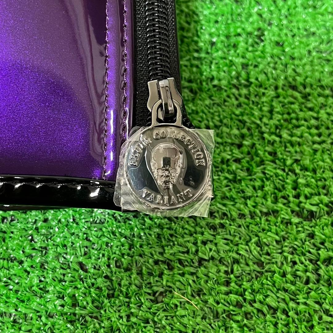 VALIANT エナメルキャディバッグ ブラック＆パープル シリアルナンバー入り