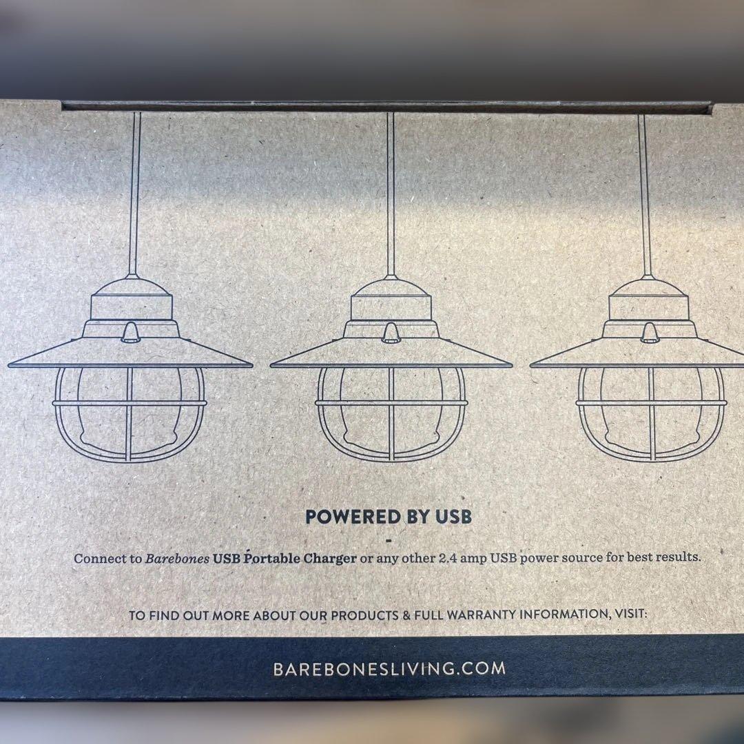 Barebones エジソン ストリング ライト【赤】