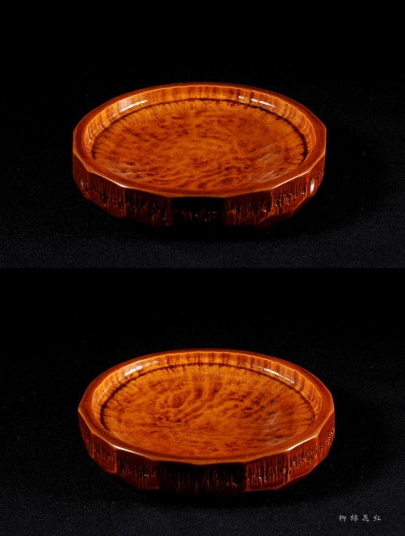 篠原如雪 竹節 銘々菓子器 五 共箱 茶道具