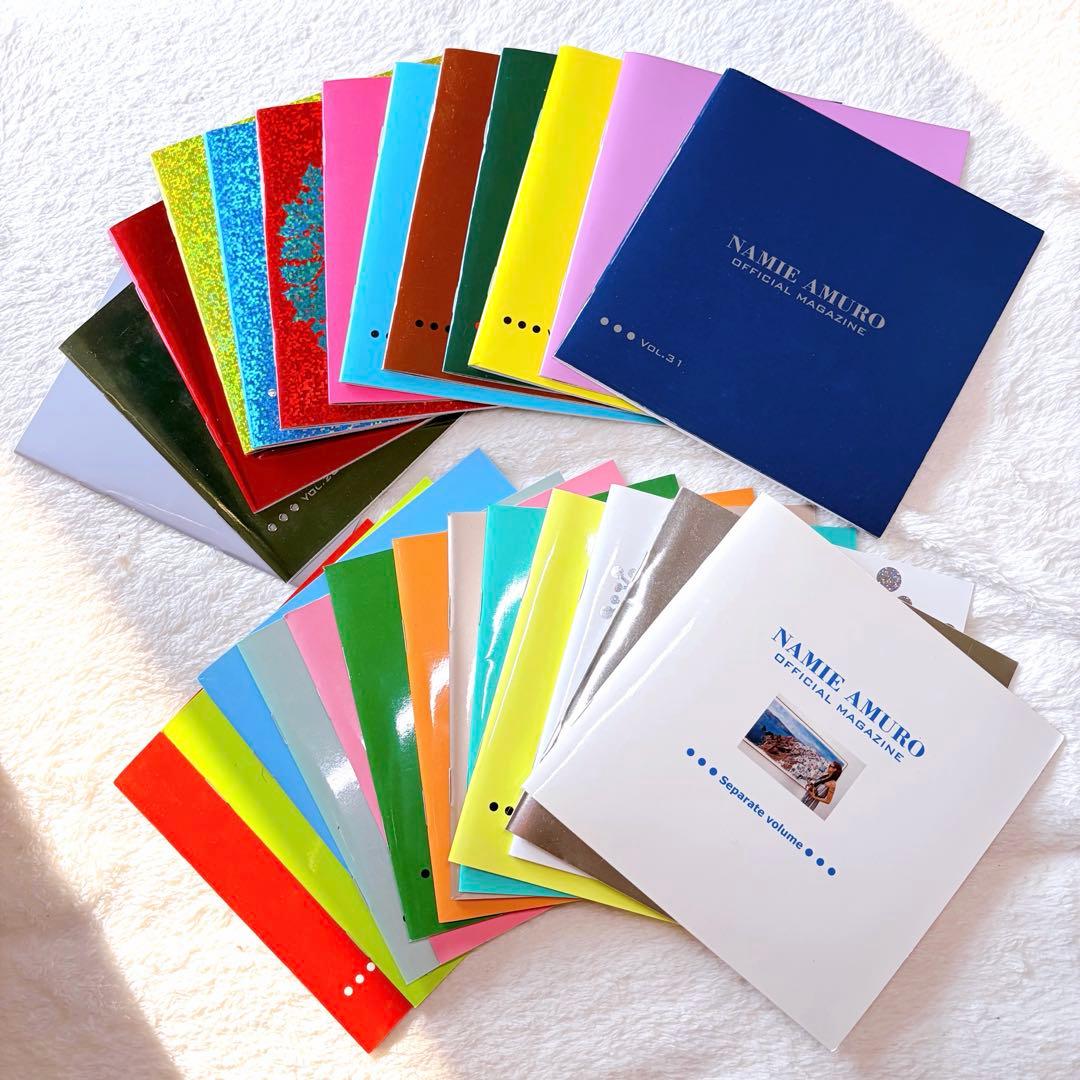 【美品】安室奈美恵 ファンクラブ オフィシャル 会報誌 26冊＋メモ帳（鉛筆付）