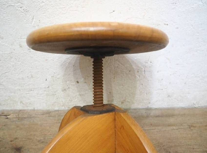 1029 ヴィンテージ　回転椅子　スツール　丸イス　店舗什器　レトロ　古道具