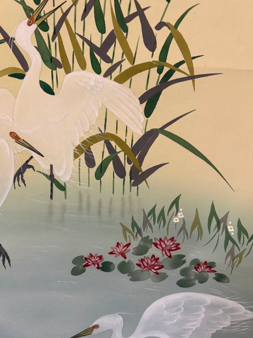 「夏花多」　上田紅月　茶道具 掛け軸 掛軸　共箱あり　絵画　日本画