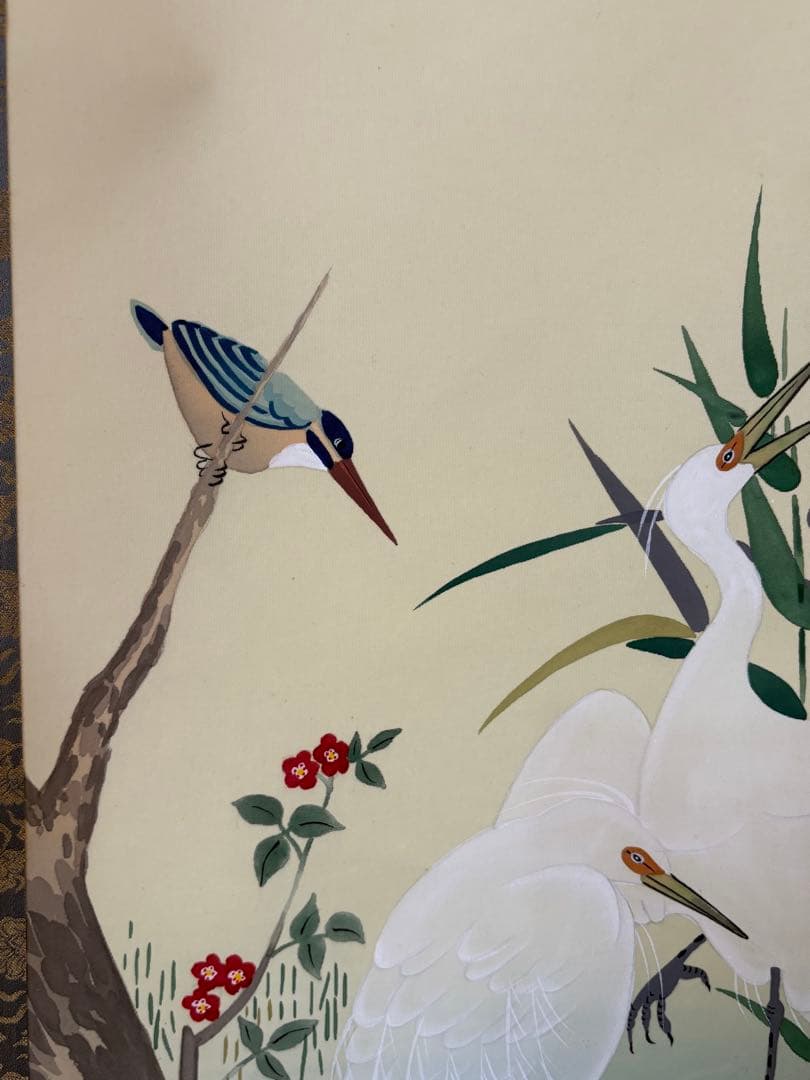 「夏花多」　上田紅月　茶道具 掛け軸 掛軸　共箱あり　絵画　日本画