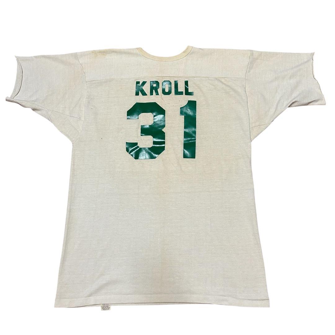 ビンテージ 70s ラッセル　金タグ　フットボール Tシャツ　ナンバリング