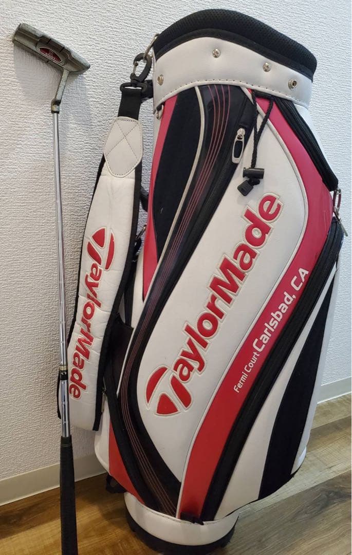 TaylorMade キャディバッグ ホワイト ピンク