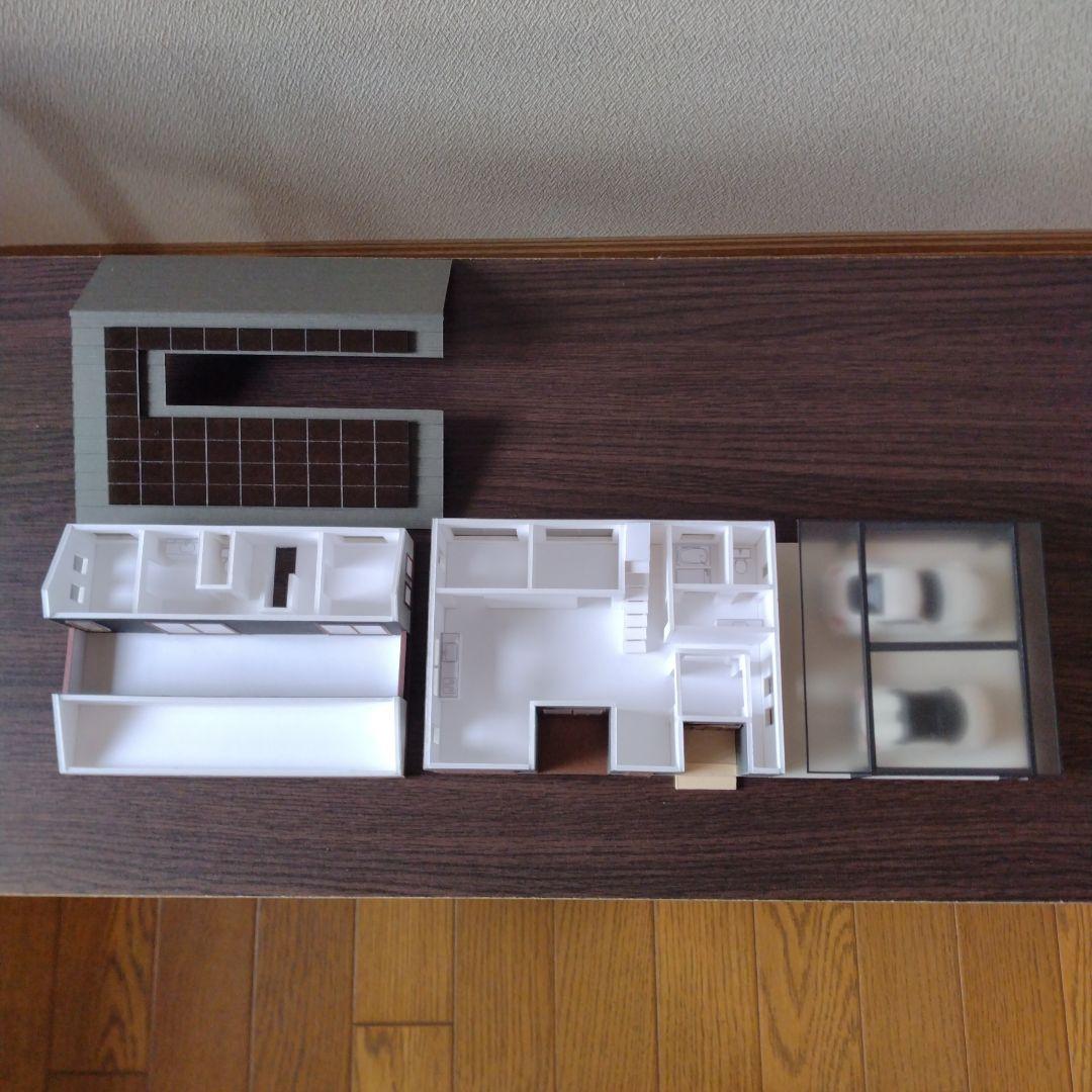 100分の1，2階建て内外模型 No.97『バルコニーでBBQ！！』