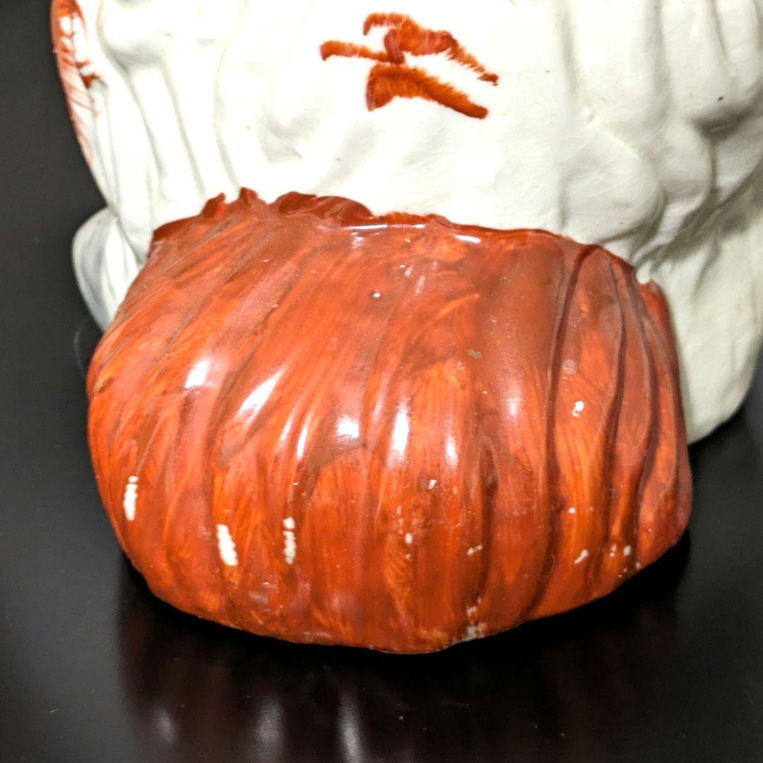 スタッフォードシャードッグ 褐色の毛並 犬の置物 イギリス 英国アンティーク