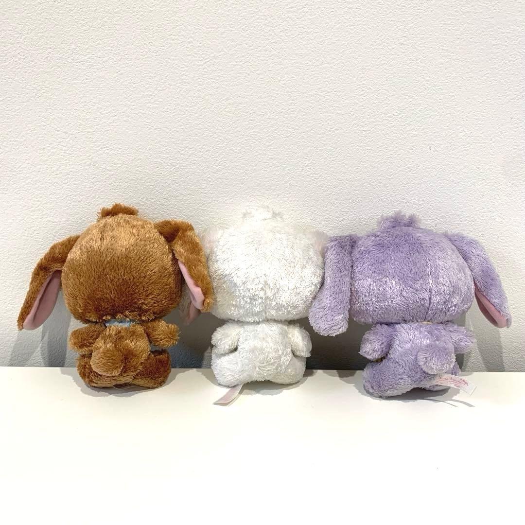 シュガーバニーズ　しろうさ　くろうさ　ブルーベリーうさ　ぬいぐるみ