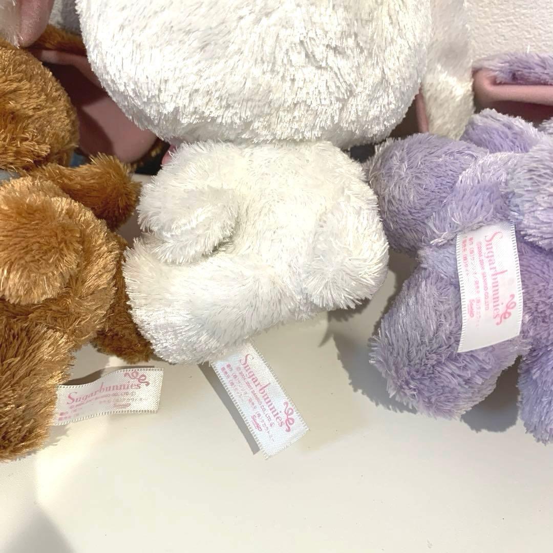 シュガーバニーズ　しろうさ　くろうさ　ブルーベリーうさ　ぬいぐるみ