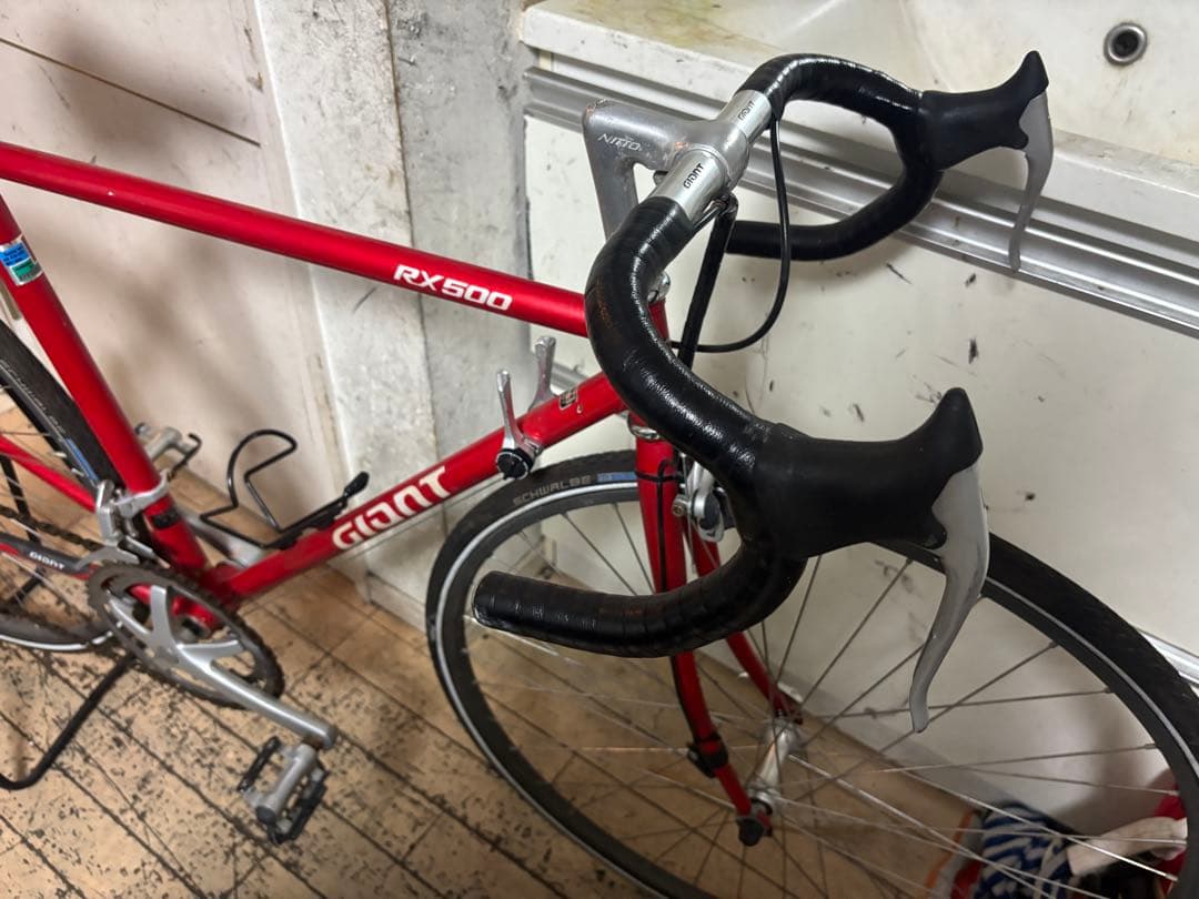 前田Giant RX500 レッド クロモリ　ロードバイク