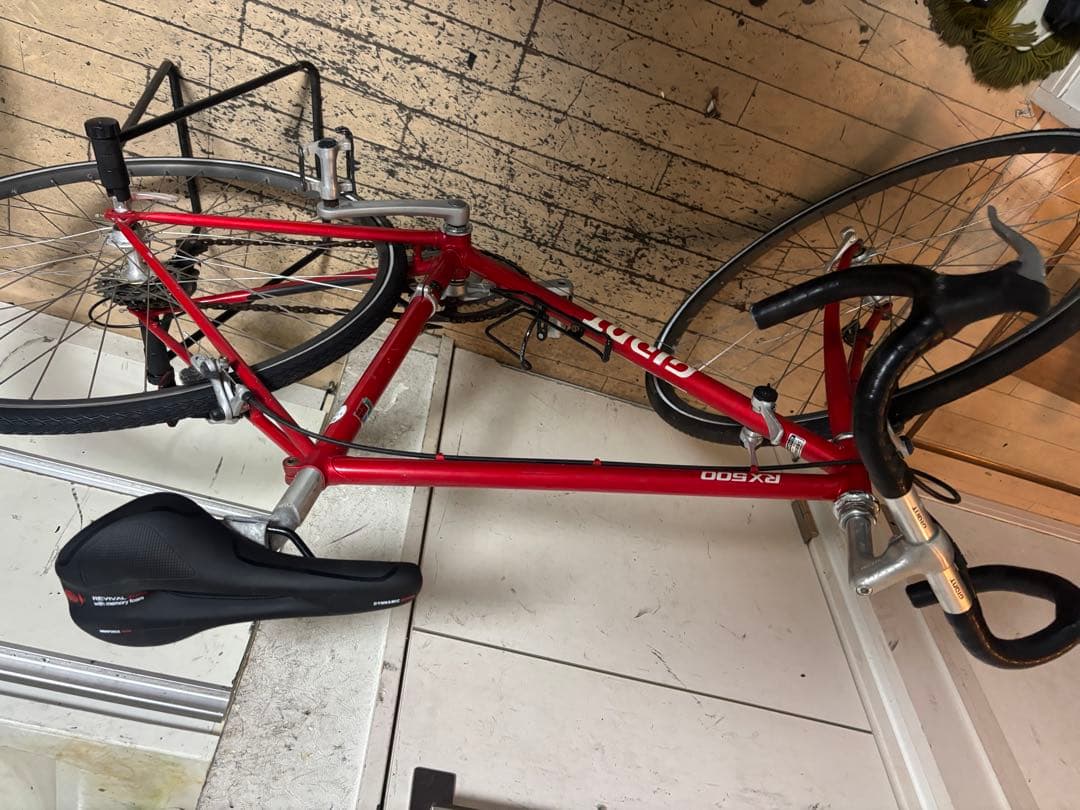 前田Giant RX500 レッド クロモリ　ロードバイク