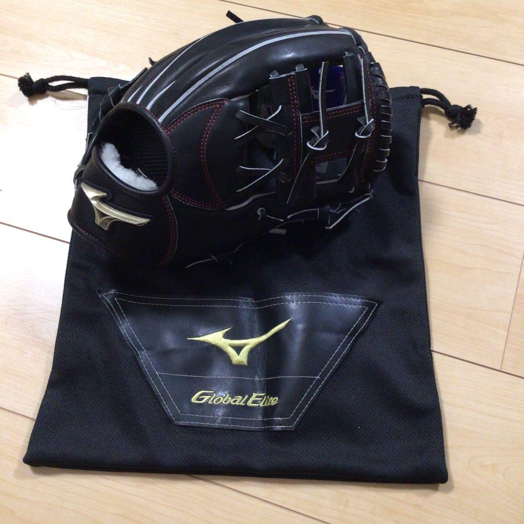 ミズノ　硬式　グローブ　グローバルエリート　新品未使用タグ付き　収納袋付き
