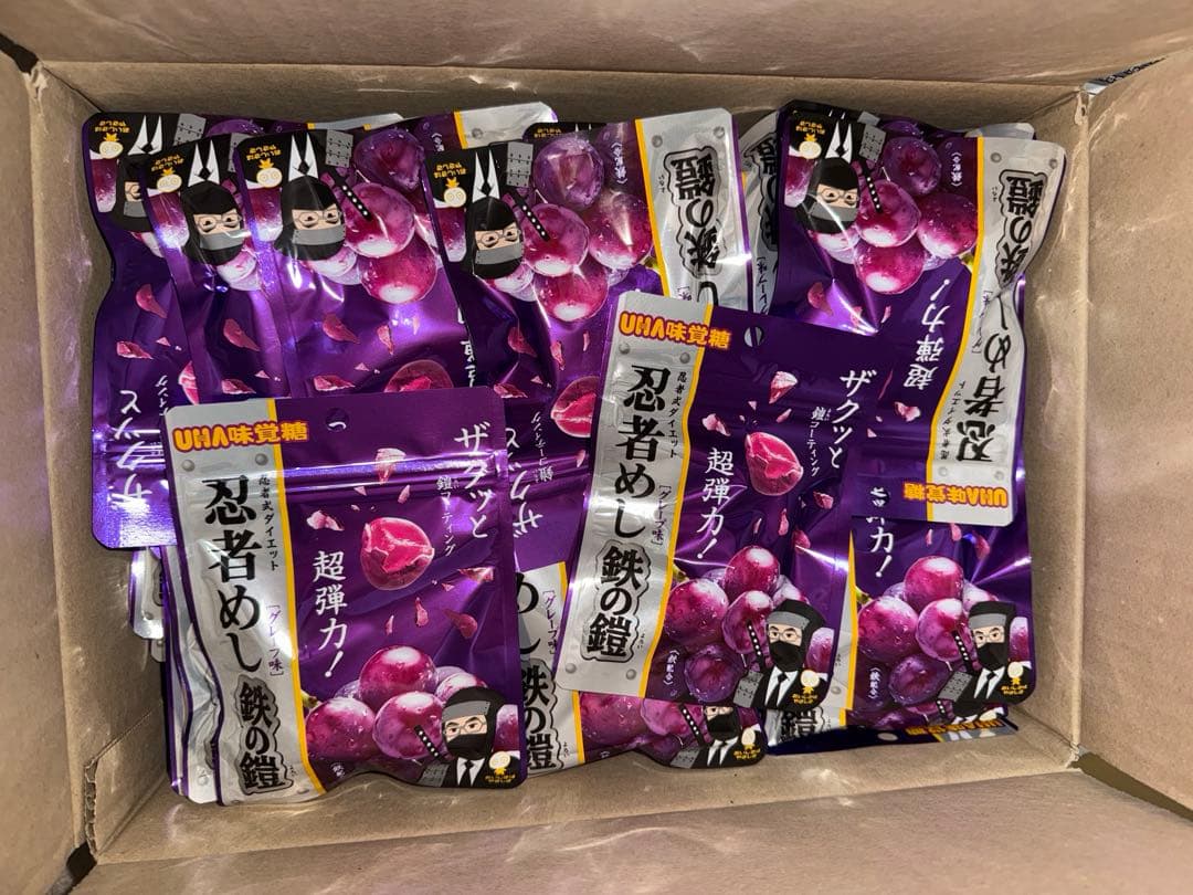 UHA味覚糖　忍者めし　鉄の鎧　グレープ味 105袋
