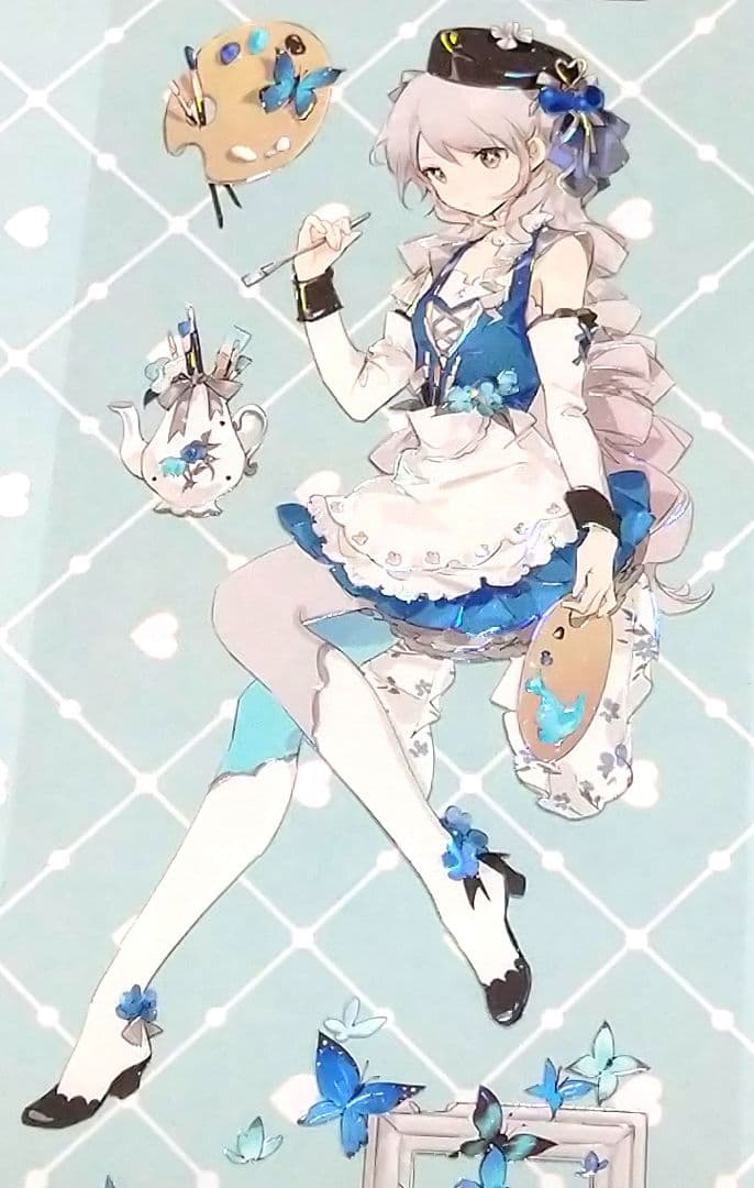 J779＃皇家蓝绸(贝壳光)shine切り売り海外人物マステ女の子