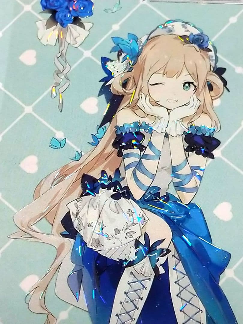 J779＃皇家蓝绸(贝壳光)shine切り売り海外人物マステ女の子