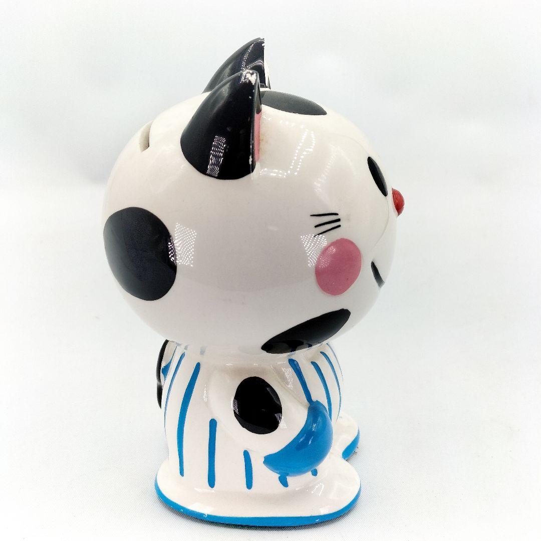 当時物 内藤ルネ ねこ 貯金箱 陶器製 RUNE レトロ 現状品
