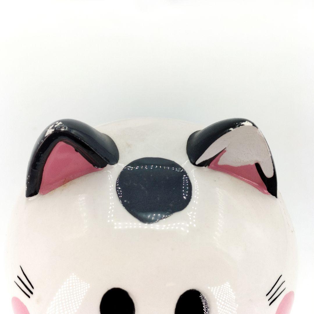 当時物 内藤ルネ ねこ 貯金箱 陶器製 RUNE レトロ 現状品