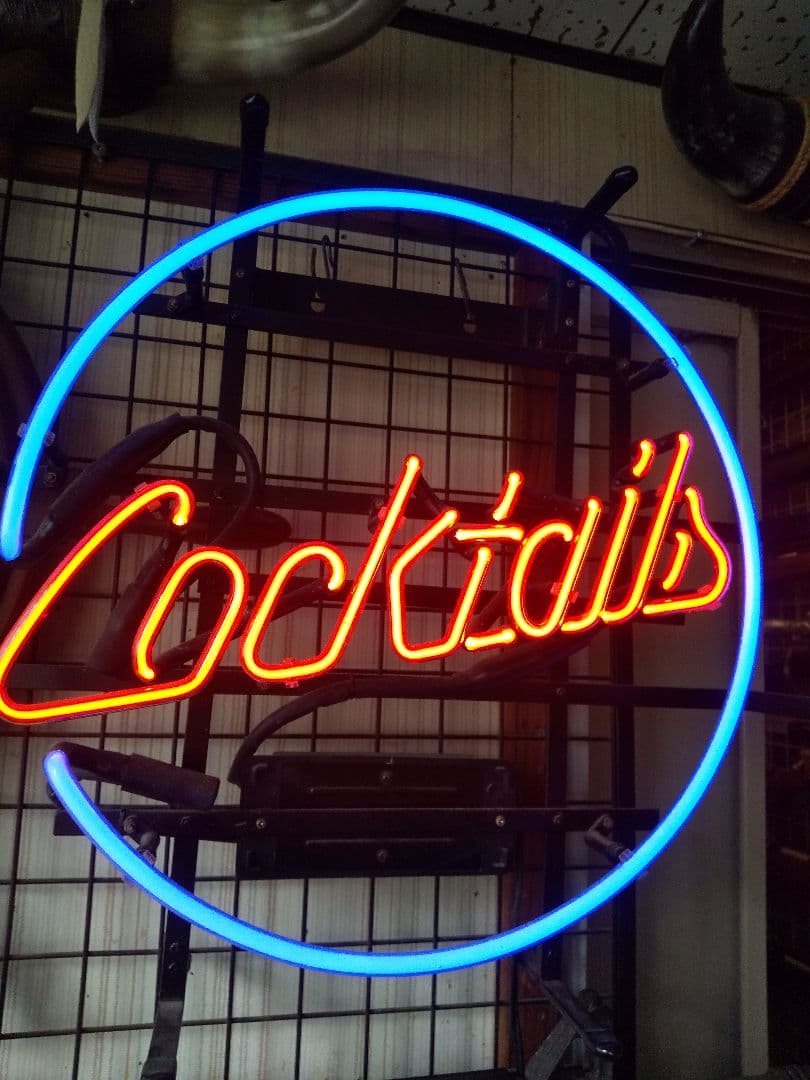 カクテルCocktailアメリカン雑貨レトロ、アンティークネオンサイン ネオン管