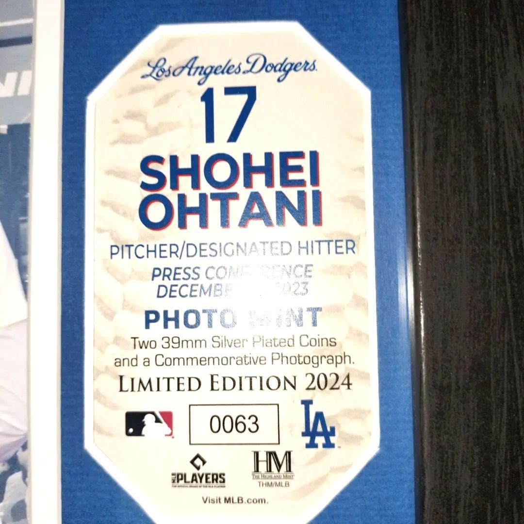 週末セ−ル 大谷翔平 フォトミント ロサンゼルス・ドジャース 17　限定品