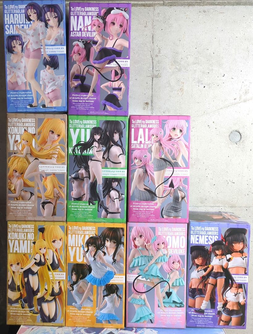 ToLOVEる GLITTER＆GLAMOURS フィギュア 9点セット